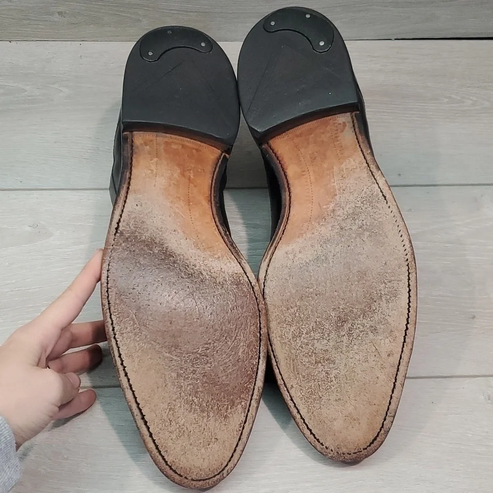 Allen Edmonds Mens WeyBridge 5908 USA Leather Oxford Loafer shoes sz 14B